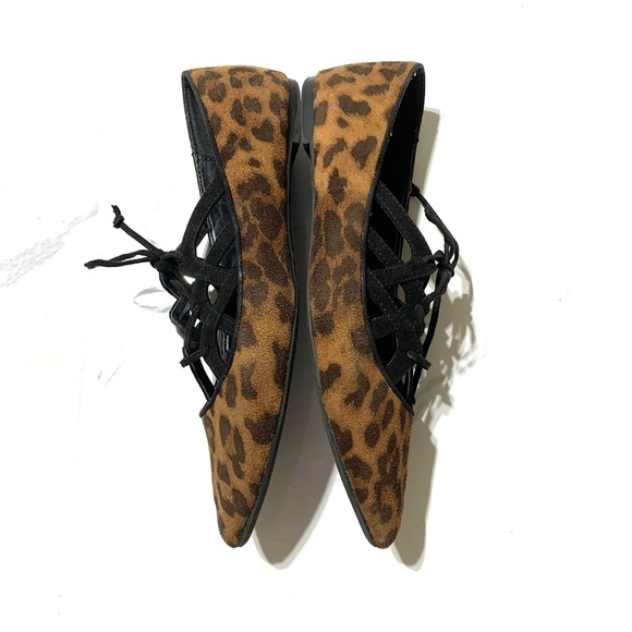 NINE WEST Merloto Cheetah Print Ballet Flats Sz 5.5 - Picture 4 of 13